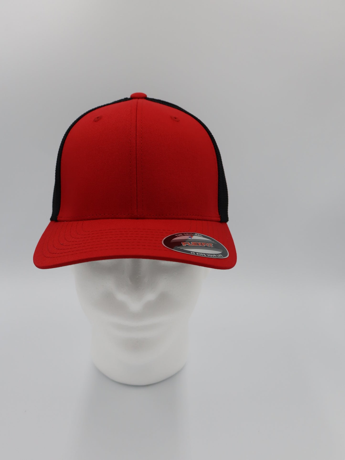 Flexfit® 6511 Red/Black Trucker Hat