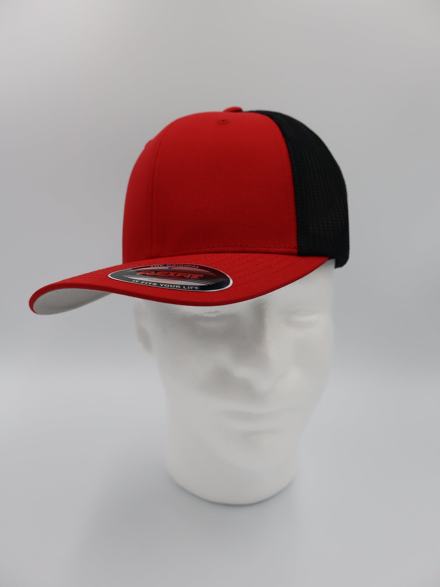 Flexfit® 6511 Red/Black Trucker Hat