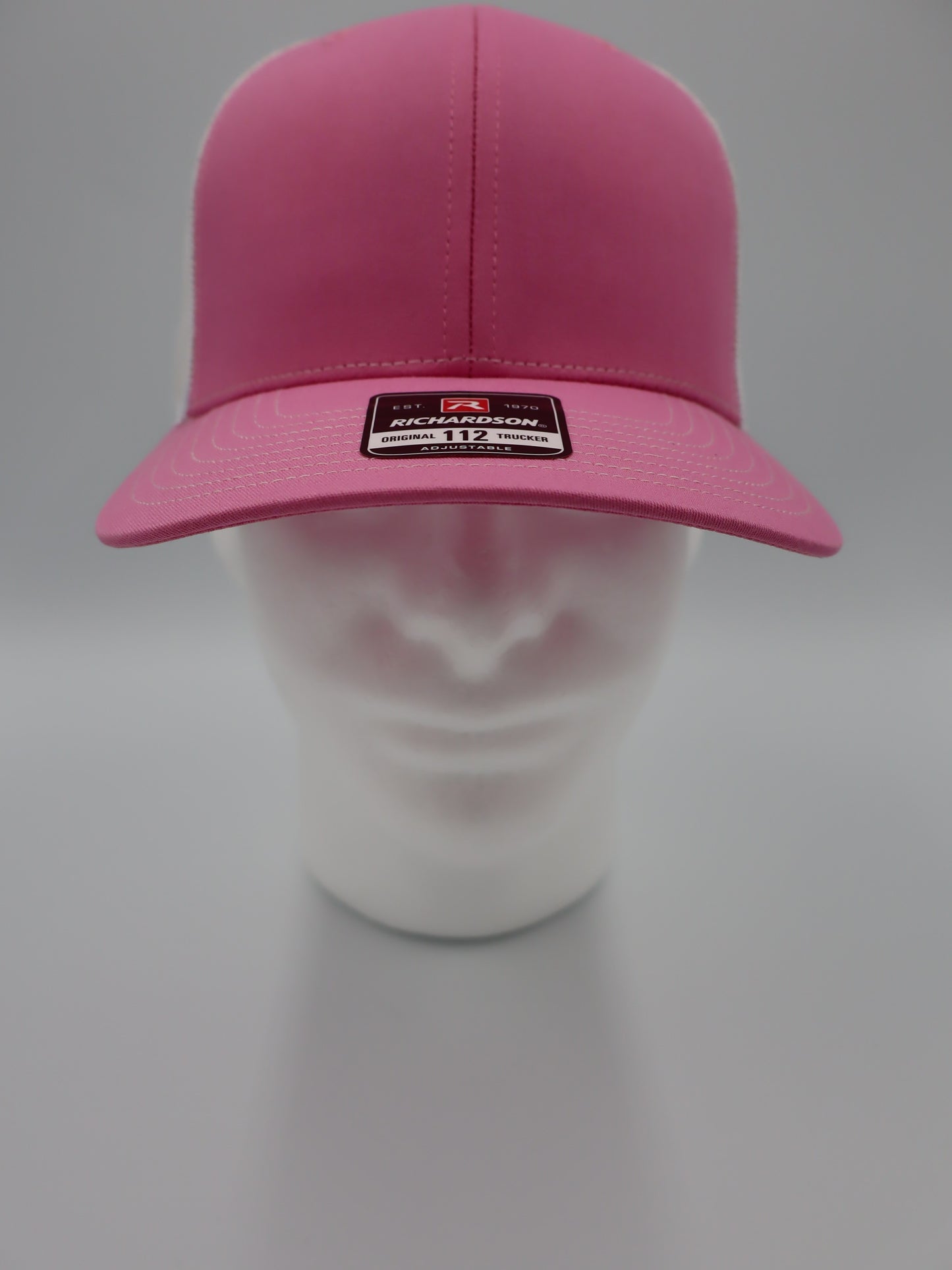 Richardson 112 Hot Pink/White Snapback Trucker Hat