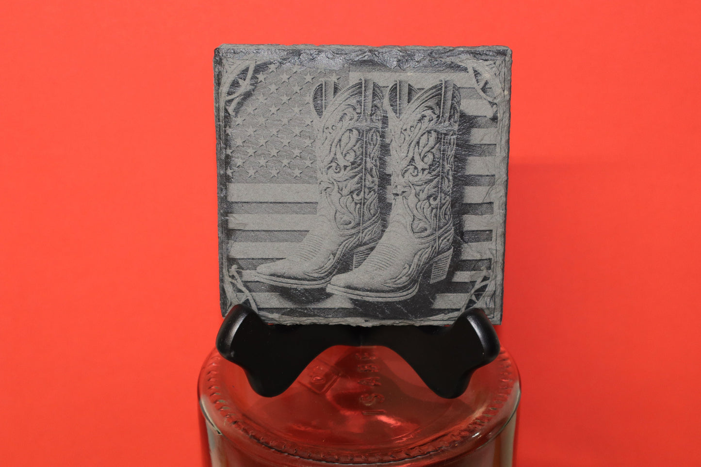 Western and Patriotic Slate Coasters